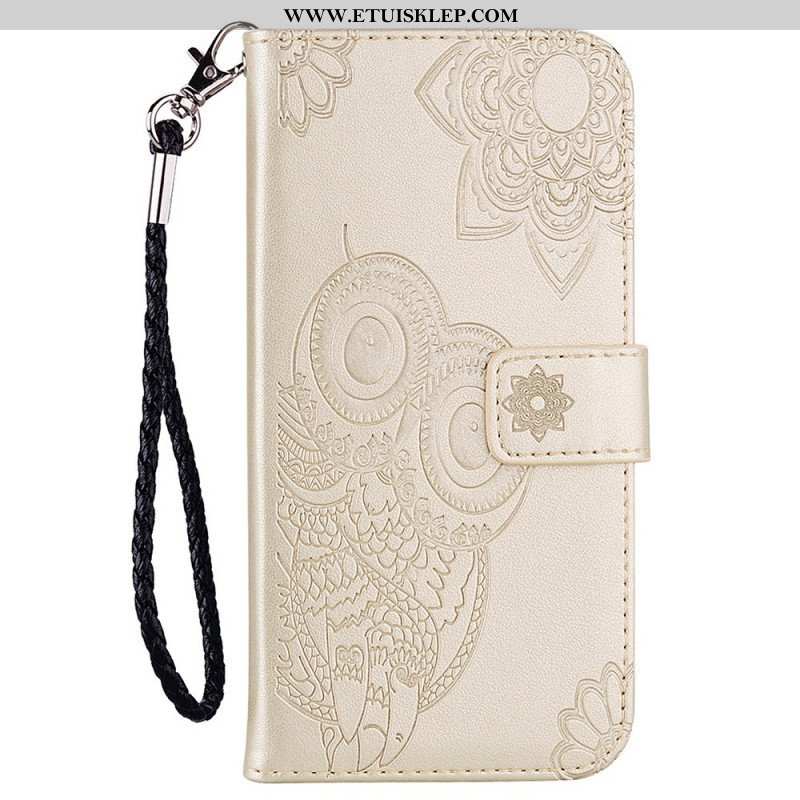 Etui Folio do Samsung Galaxy S23 5G Sowa Mandala I Smycz